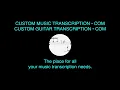 Blue in Green | Stephen D. Anderson | Custom Guitar Transcription | Custom Music Transcription