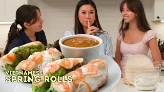 My Daughters Cooked: Vietnamese Shrimp Spring Rolls