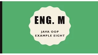 Java OOP Example Eight User-defined Exceptions