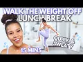 FAST walking in 15 Minutes Lunch Break Workout growwithjo