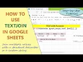 Google Sheets TEXTJOIN Function Join Multiple Values with a Delimiter Google Sheets Functions