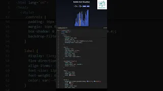 Bubble Sort Visualizer Satisfying Sorting Animation with Bars HTML CSS JavaScript