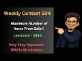 Leetcode Weekly Contest 504 3946 Maximum Number of Items From Sale I