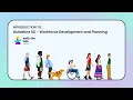INTRODUCTION TO Guideline 6D - Workforce Development and Planning