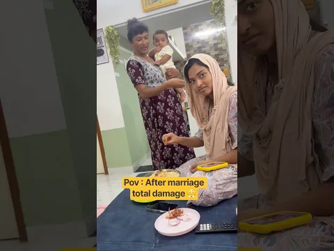 After marriage😤total damage 🤣 #imanufa #trending
