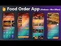 Food App with Firebase Blur effect - how to make food ordering app android studio tutorial