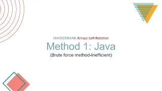 Arrays Left Rotation HackerRank Solution - Java Version 1