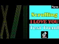 Scrolling Text I LOVE YOU Tutorial How to do I LOVE YOU Scrolling Text Tutorial