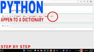 How To Append To A Dictionary In Python