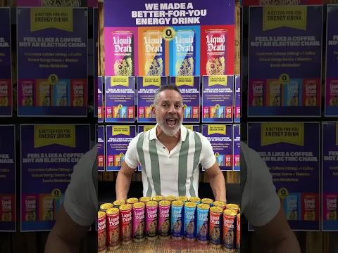 Liquid Death Energy #energy #liquiddeath #energydrink #drink #stevia #allulose #nosugar #healthy - YouTube thumbnail