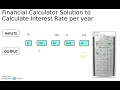 Calculating Interest Rate using BA II Plus Financial Calculator