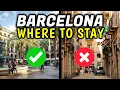 Top 3 BEST and WORST Places to Stay in Barcelona Spain Where to Stay in Barcelona