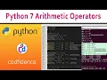 7 - Python 7 Arithmetic Operators