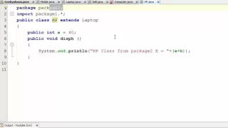 158 Protected Access Modifier with Package in Java Programming Hindi