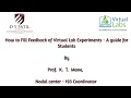 Virtual Lab - Guide for student feedback