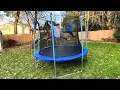 Segmart 10 Trampoline with Safety Net Basketball Demo Review
