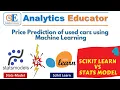 Linear regression using Statsmodel vs Scikit Learn