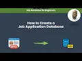 Job Application Database Design for a Job or Recruitment Website Walkthrough Demo PART 1