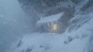 Snowstorm In The Old Wooden House Blizzard Sound While Sleeping Howling Wind And Blowing Snow 