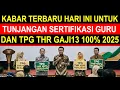 Lagu Breaking news kabar terbaru hari ini pencairan tunjangan sertifikasi guru TPG THR 100 persen 2025
