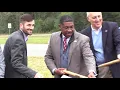 DOTD celebrated the groundbreaking of the I-10 overpass bridges over US165