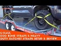 U-Haul Dog Bone Straps and Heavy Duty Ratchet Straps Setup Review