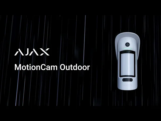 AJAX MotionCam Outdoor traadita välitingimustes kasutatav liikumisandur koos fotokontrolliga Valge