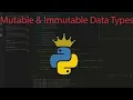 Mutable Immutable data types in Hindi Class XI