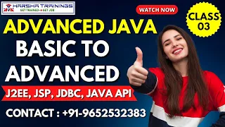 Advanced Java Class 03 Advanced Java Tutorial J2EE JSP JDBC Java API Java Basic to Advanced