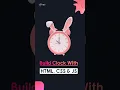 Clock with HTML CSS JS Source code on GitHub