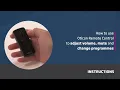 How to use Oticon Remote Control to adjust volume mute and change programmes