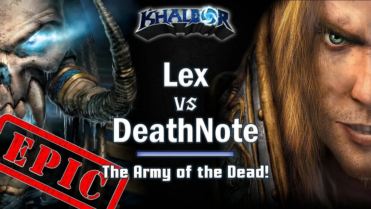 ► WarCraft 3 - DeathNote (HU) vs. Lex (UD) - Army of the Dead!