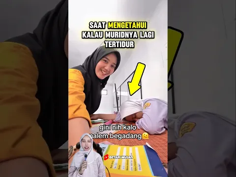 Ibu guru ini ternyata mau mengerjai siswanya yang tidur 😱