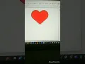 draw heart using turtle graphics in python