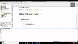Separate and print Prime Numbers from a Range Java Tutorials tebcode