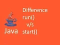 What is difference between run and start method- Multithreading--Using Program