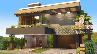 Minecraft: Como Construir uma MEGA MANSÃO MODERNA