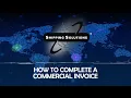 How to Complete a Commercial Invoice