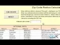 Zip Code Radius Analysis in an Excel Template