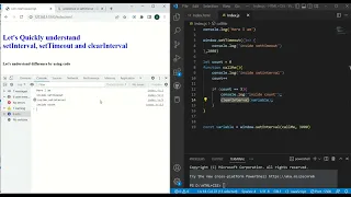 setinterval vs settimeout vs clearInterval -