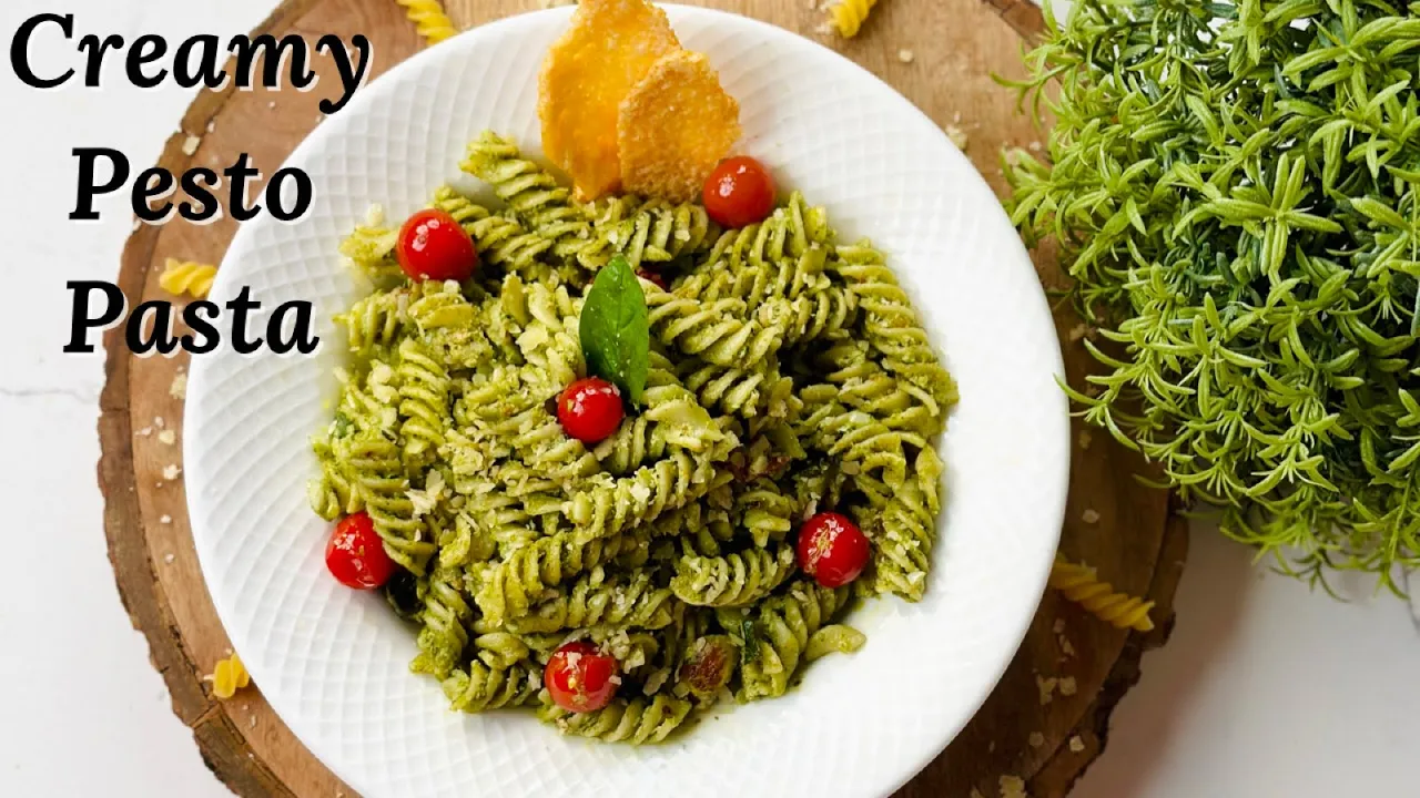 Creamy Pesto Pasta   Pesto Pasta Recipe   Flavourful Food