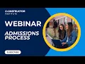 Webinar Admissions Process Constructor Institute