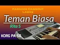 Download Lagu Teman Biasa, Rita Sugiarto - Karaoke dangdut no vokal