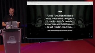 PureScript Pux Front End Authority October 2016