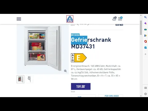 Download MP3 MEDION Gefrierschrank 3 Schubladen, 87L - Aldi Nord Angebote Do 8. Sept. 2022