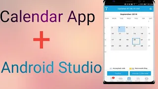 Update version How to create Calendar App in Android Studio in 2020