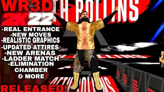  140 mb wr3d wwe 2k22 mod with new moves realistic graphics new taunts new items download link