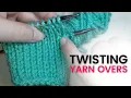 Knitting Tip - Closing Yarn Overs NO HOLES