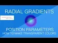 Radial gradient Background parameters in CSS3