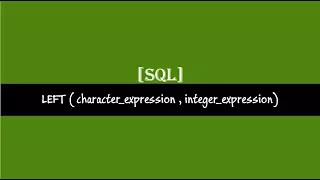 Left Function SQL Server